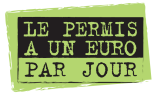 Logo officiel : le permis à un euro par jour